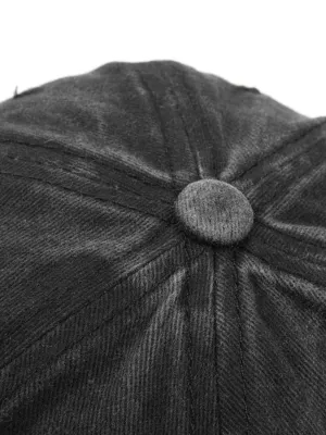 Women's Denim Cap with Minimalist White Heart — view 5