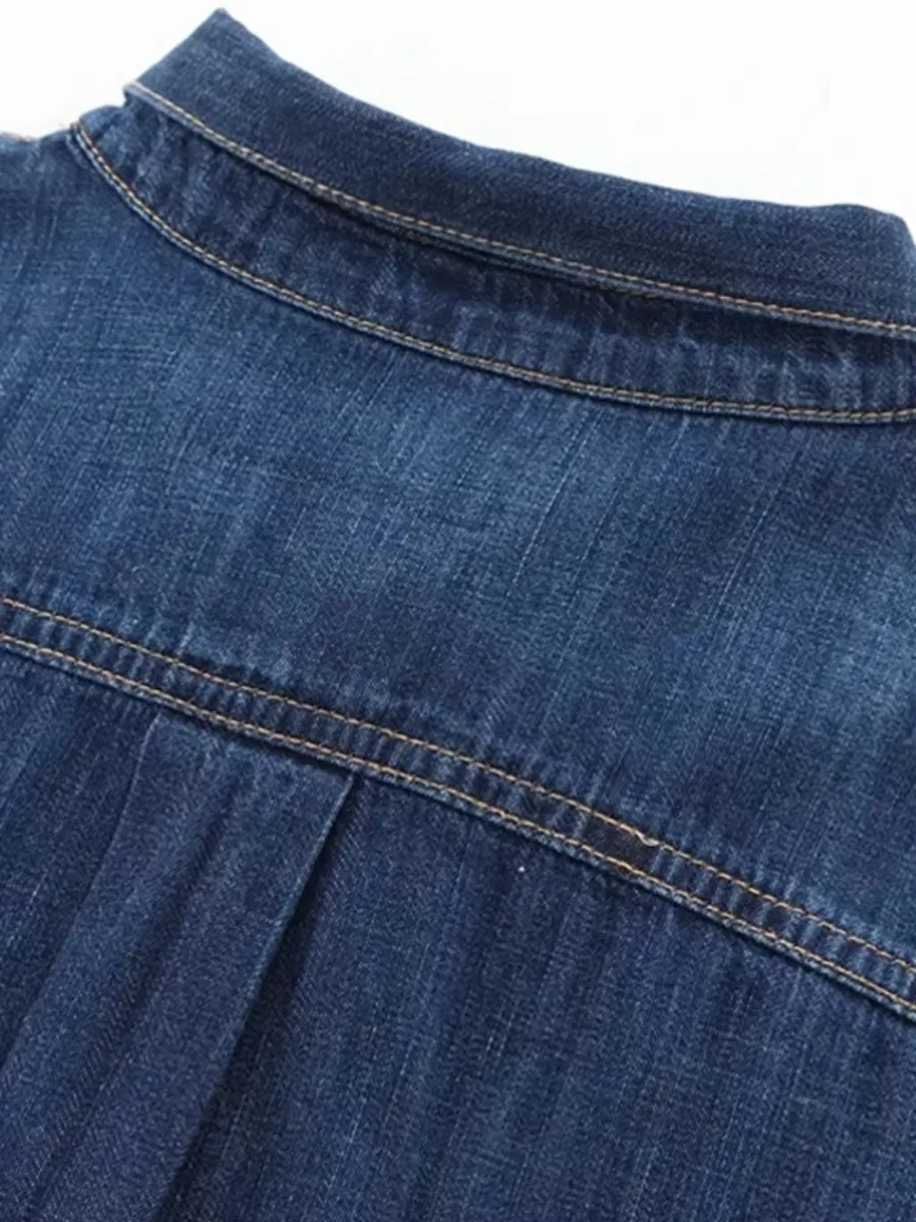 Women's Elegant Denim Shirt with Pussy-Bow — endless ways to style it