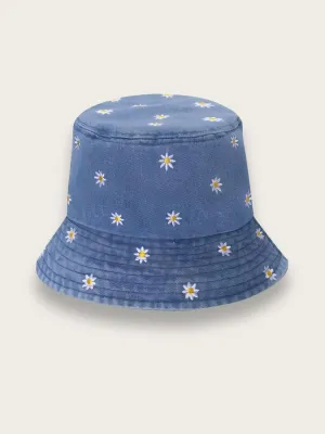 Women's Ditsy Floral Denim Bucket Hat — view 5