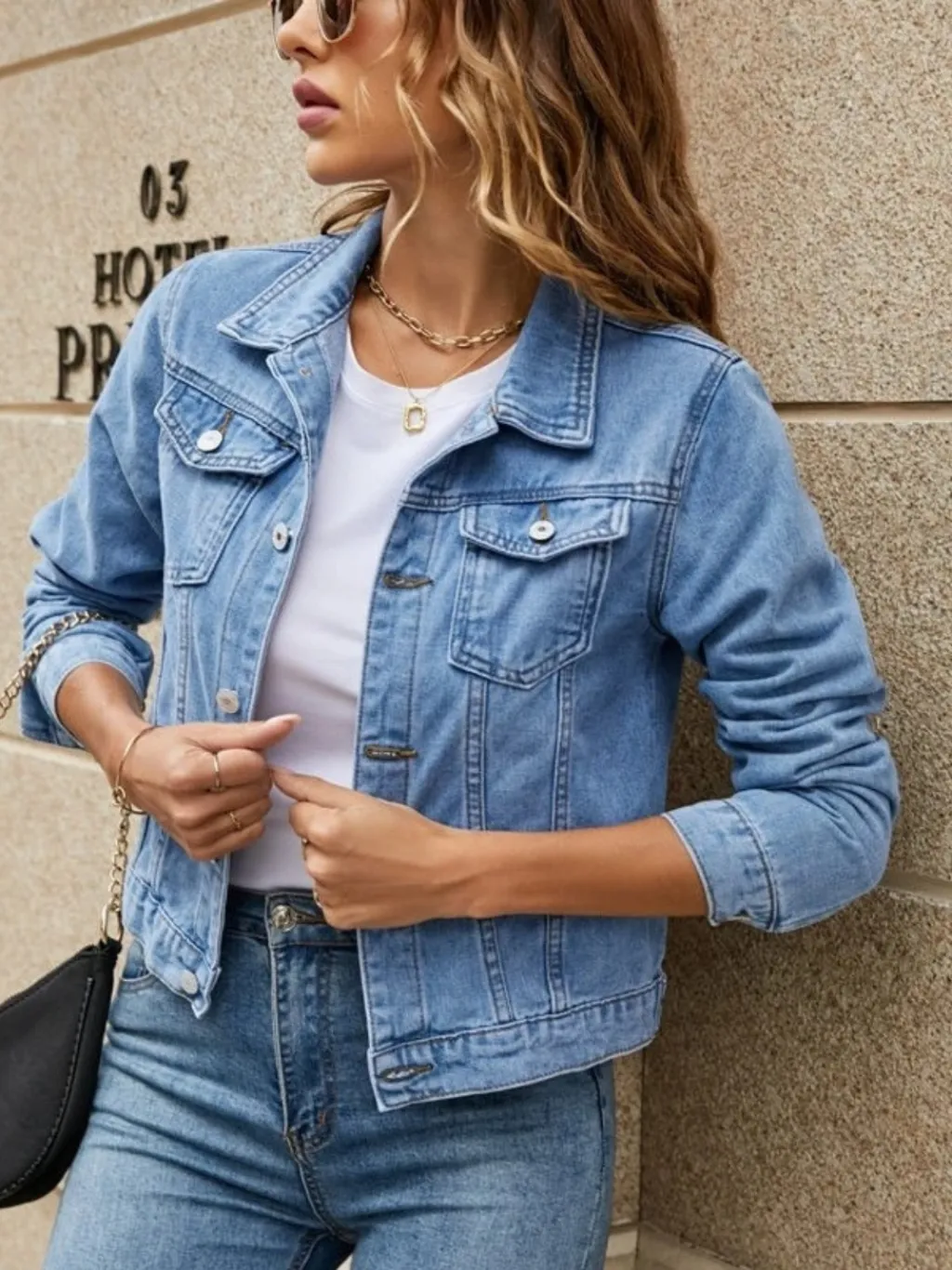 Women's Fitted Blue Denim Jacket — endless ways to style it