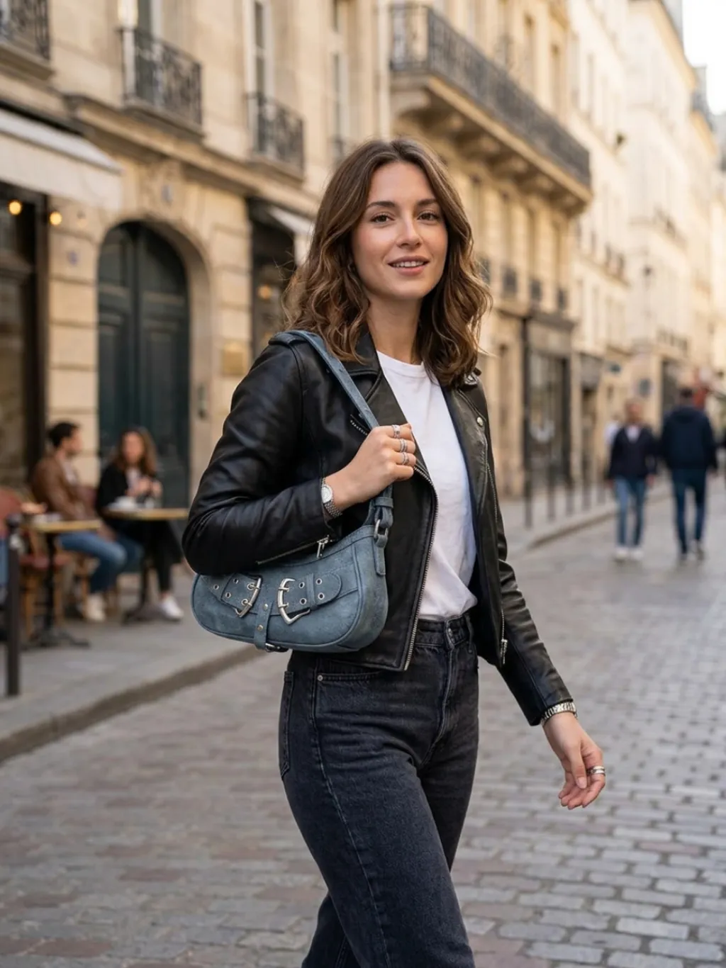 Women's Grey Denim Shoulder Bag Y2K Grunge Style — a pair designed to be worn everywhere