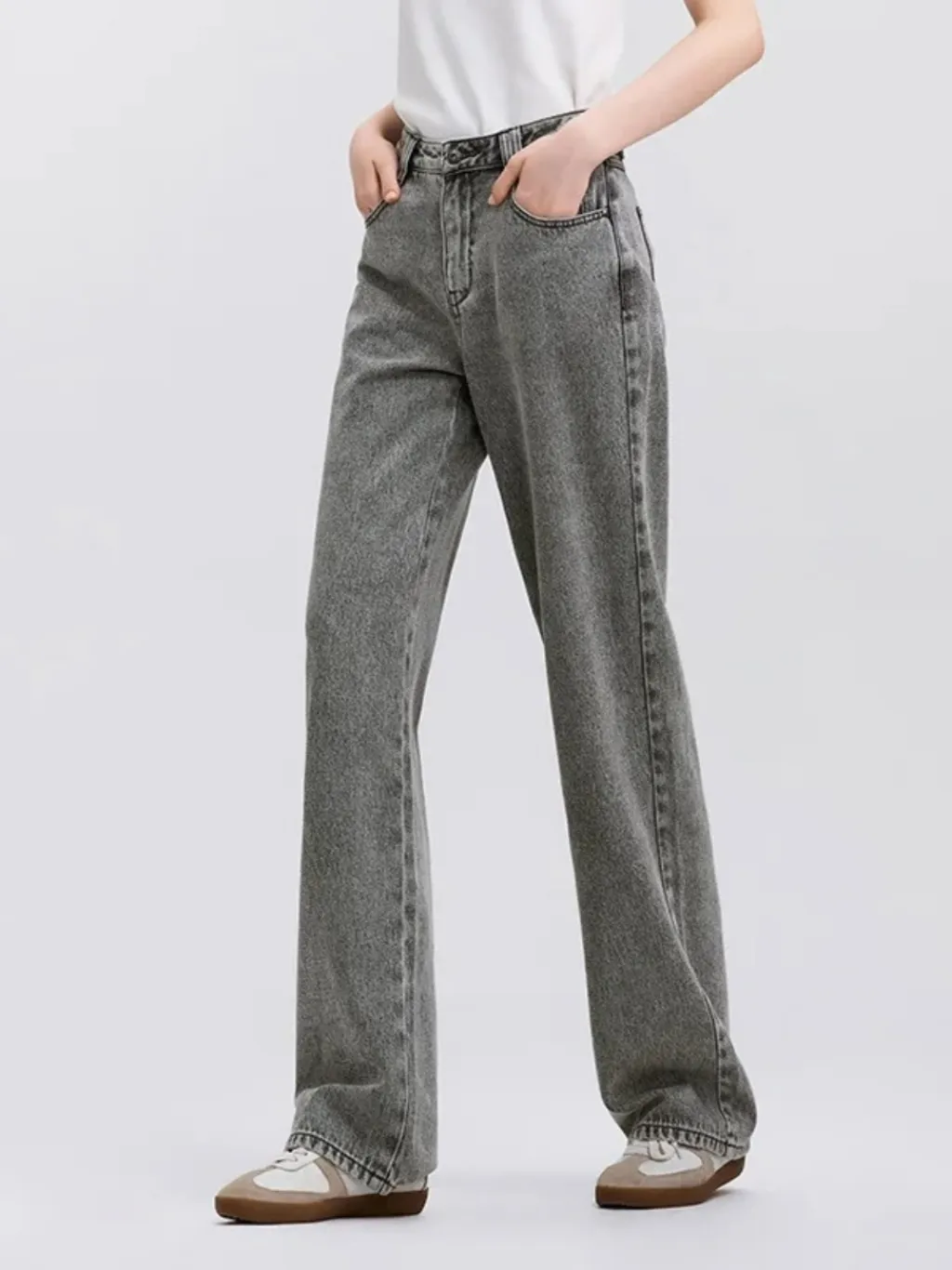 Women's Grey Washed Regular Fit Jeans — a pair designed to be worn everywhere