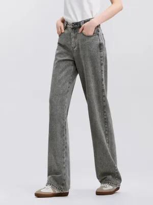 Women's Grey Washed Regular Fit Jeans — view 2