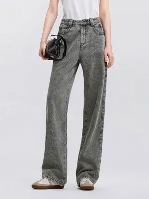 Women's Grey Washed Regular Fit Jeans — view 3