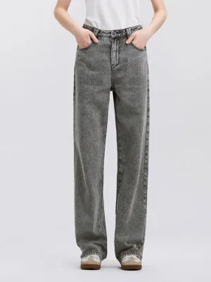 Women's Grey Washed Regular Fit Jeans — view 4