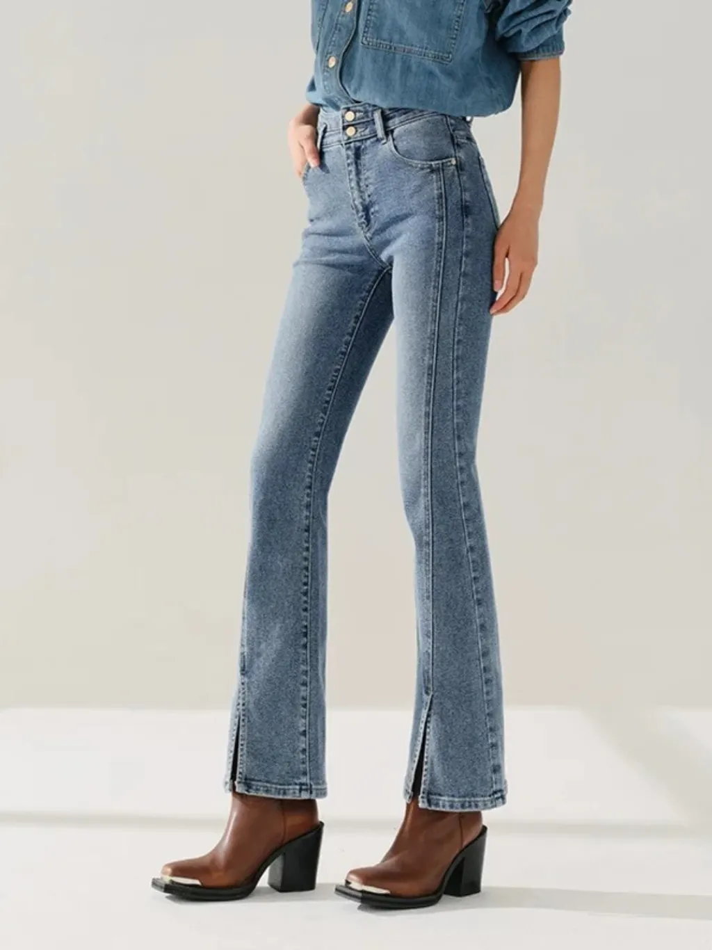 Women's High-Waisted Flared Vintage Jeans — quality denim, made to last