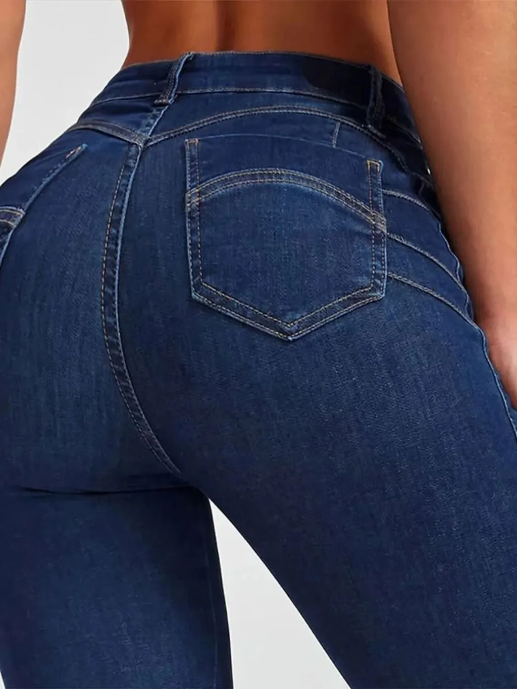 Women's High-Waisted Skinny Jeans, Raw Wash — quality denim, made to last