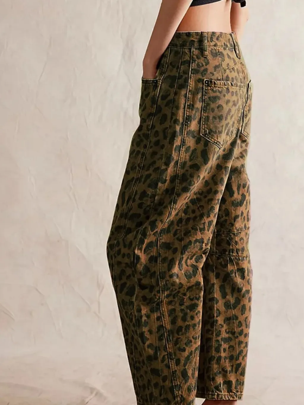 Women's Leopard Print Barrel Jeans — endless ways to style it