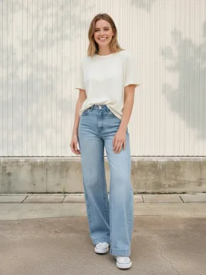 Women's Light Blue Skate Jeans — view 1