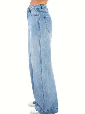 Women's Light Blue Skate Jeans — view 3