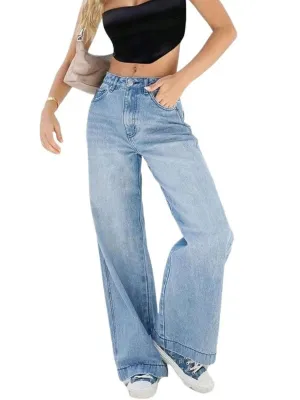 Women's Light Blue Skate Jeans — view 5
