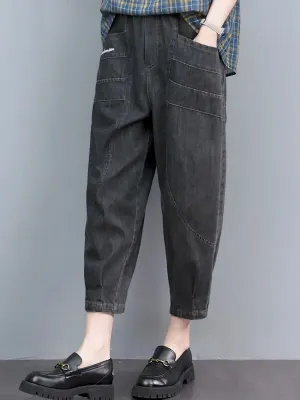 Women's Loose 7/8 Jeans with Statement Pockets — view 5