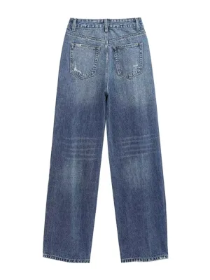 Women's Loose-Fit Ripped Skate Jeans — view 7