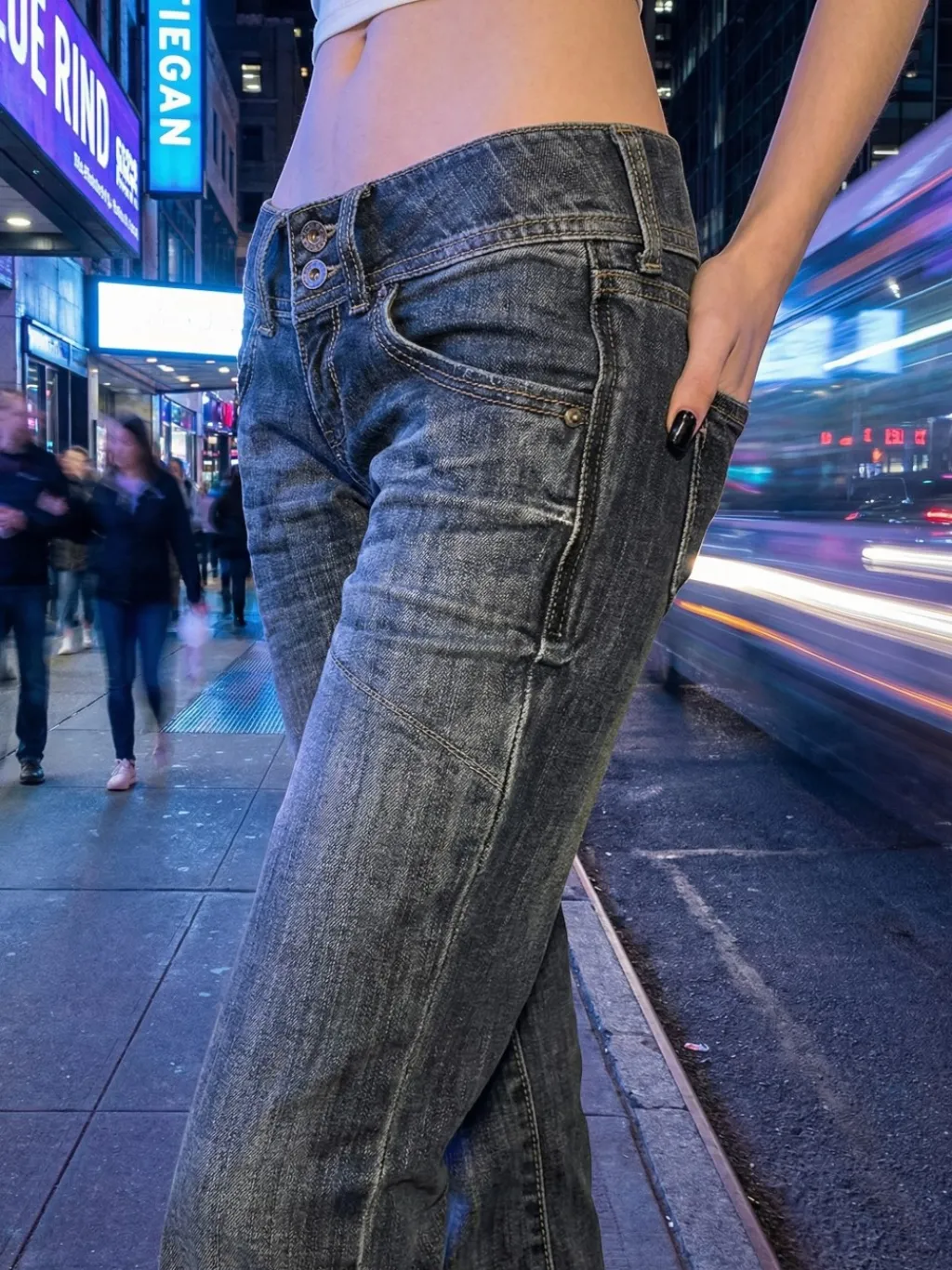 Women's Low-Rise Grey Washed Bootcut Jeans Y2K — a pair designed to be worn everywhere