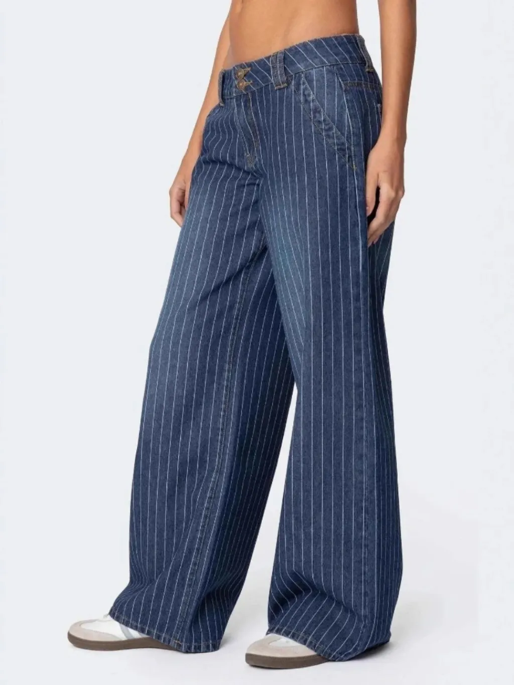 Women's Low-Rise Striped Vintage Jeans — a pair designed to be worn everywhere