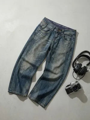 Women's Low-Rise Washed Baggy Streetwear Jeans — view 6