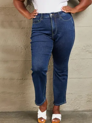 Women's Plus Size 7/8 Stretch Denim Jeans — view 2
