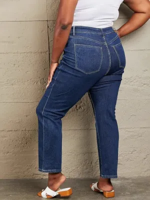 Women's Plus Size 7/8 Stretch Denim Jeans — view 3