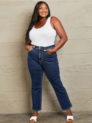 Women's Plus Size 7/8 Stretch Denim Jeans — view 5