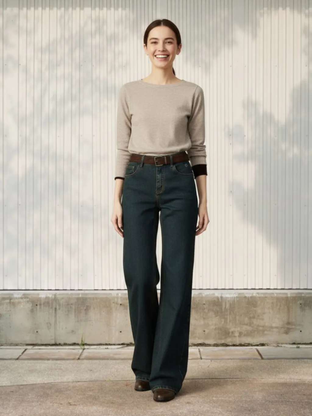 Women's Raw Blue Flared Jeans