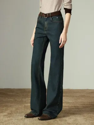 Women's Raw Blue Flared Jeans — view 2