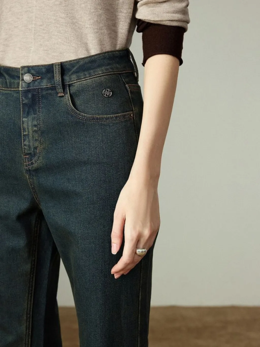 Women's Raw Blue Flared Jeans — endless ways to style it