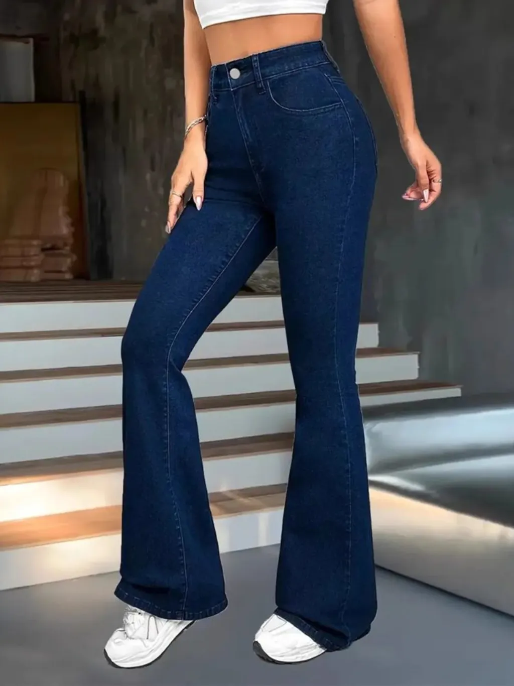 Women's Raw Denim Bootcut Jeans — quality denim, made to last