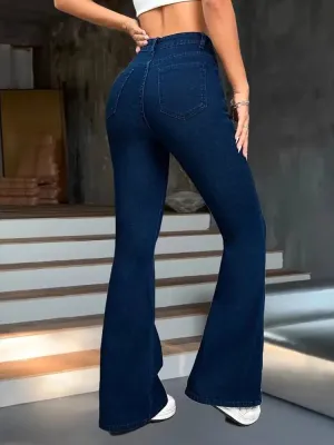 Women's Raw Denim Bootcut Jeans — view 4