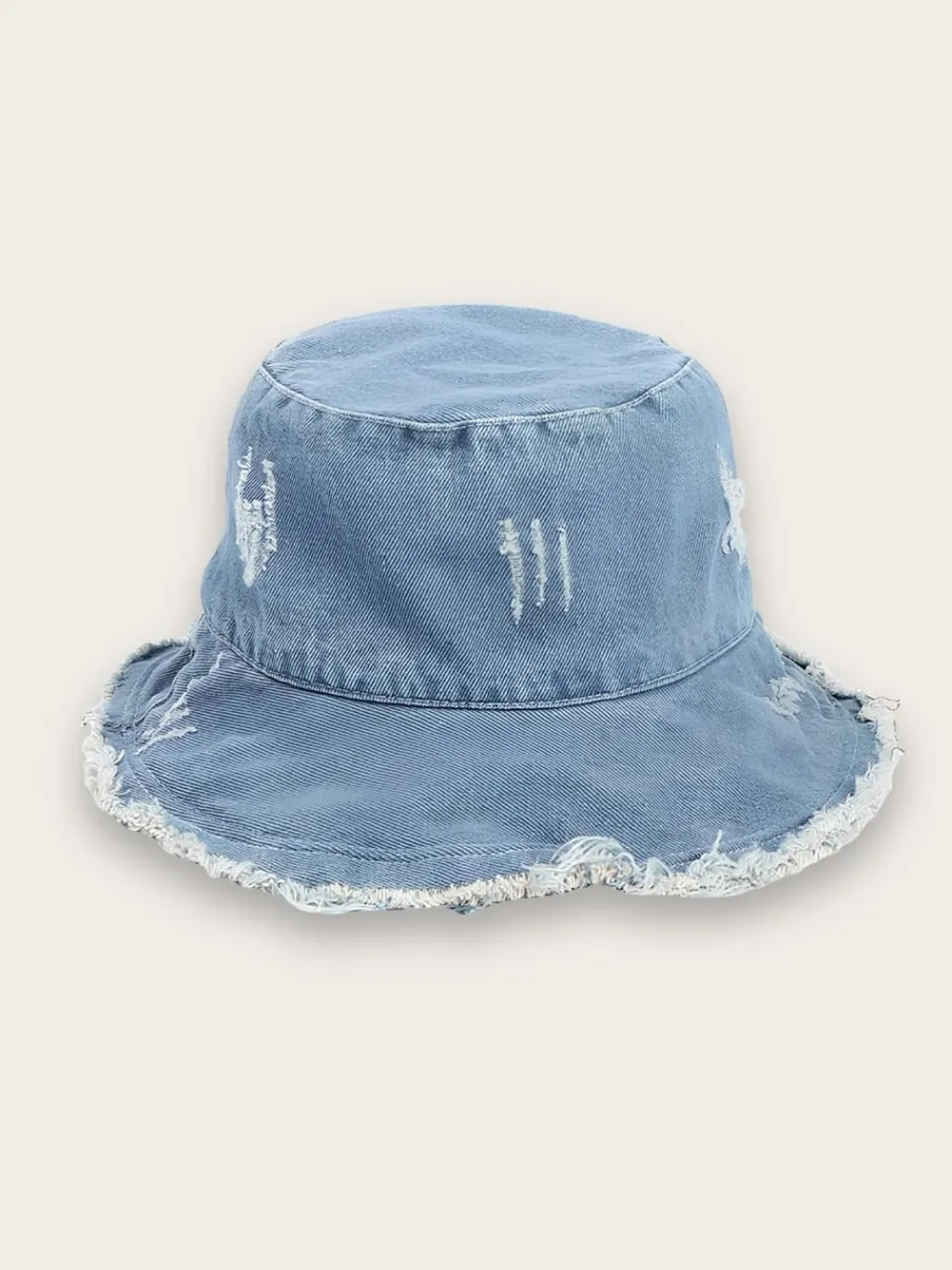 Women's Retro Ripped-Effect Denim Bucket Hat