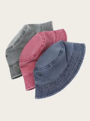Women's Soft Washed Denim Bucket Hat — view 5
