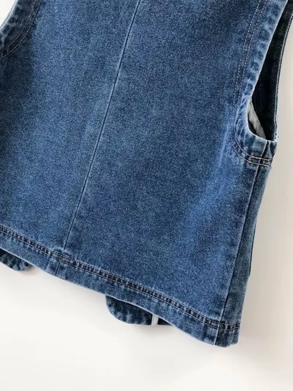 Women's Tailored Sleeveless Denim Waistcoat — quality denim, made to last
