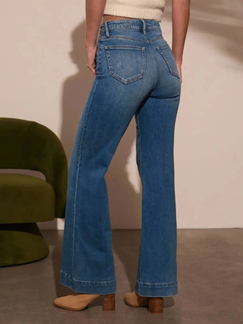 Women's Vintage Flare Jeans, Topstitching — endless ways to style it