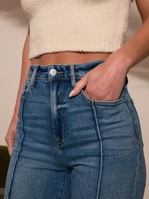 Women's Vintage Flare Jeans, Topstitching — view 5