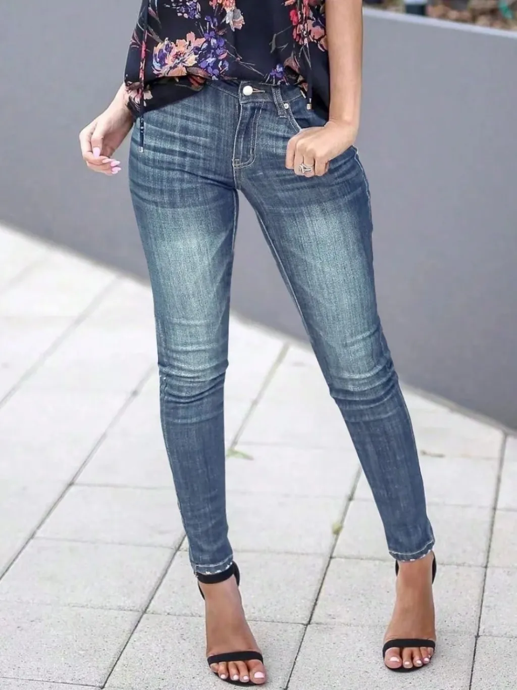 Women's Vintage Washed Skinny Jeans — a pair designed to be worn everywhere