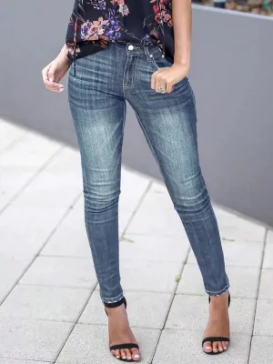 Women's Vintage Washed Skinny Jeans — view 2