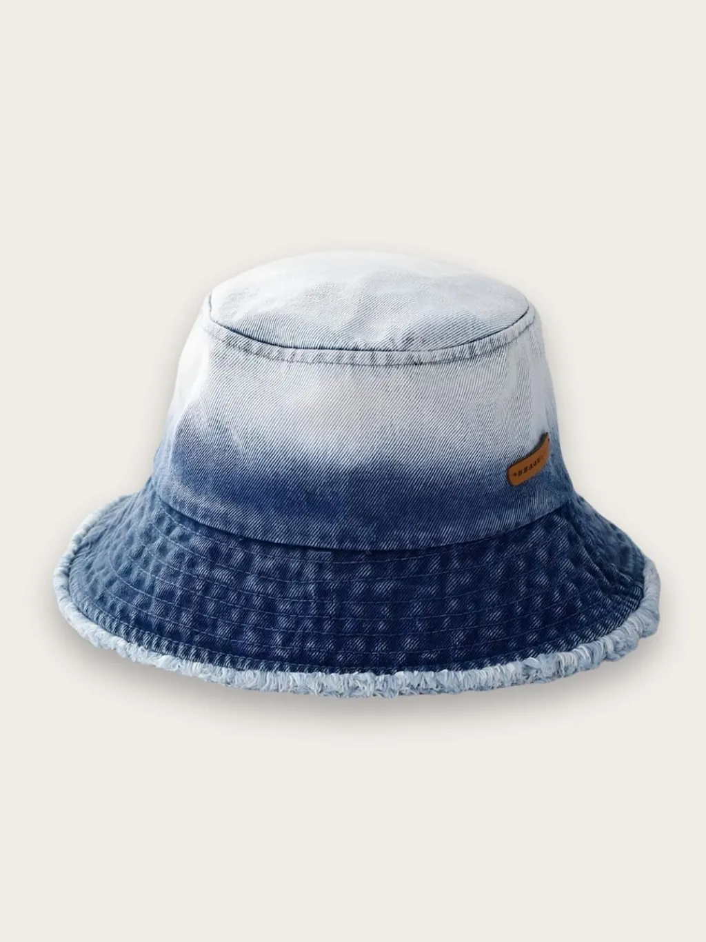 Women's Washed & Frayed Denim Bucket Hat