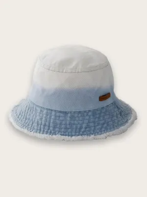 Women's Washed & Frayed Denim Bucket Hat — view 7