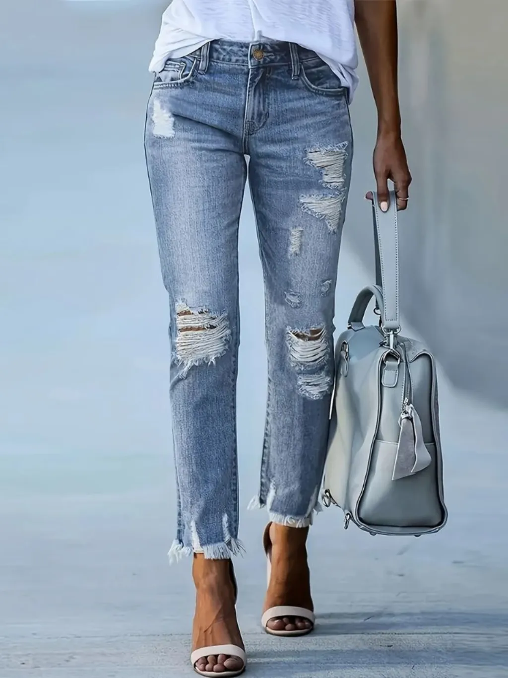 Women's Washed & Ripped Boyfriend Jeans — quality denim, made to last