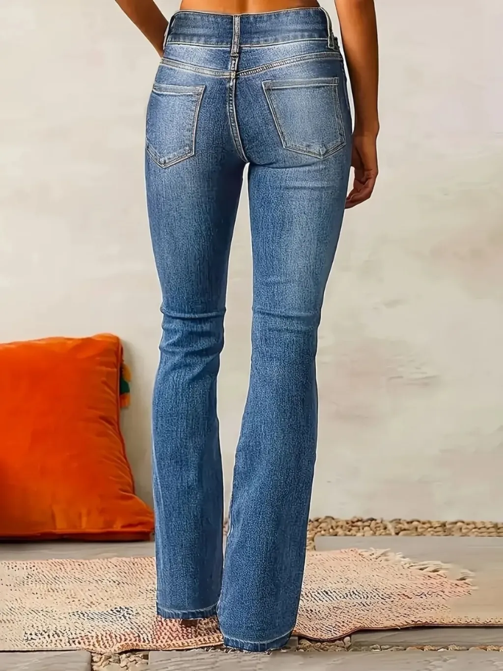 Women's Washed Stretch Denim Bootcut Jeans — quality denim, made to last
