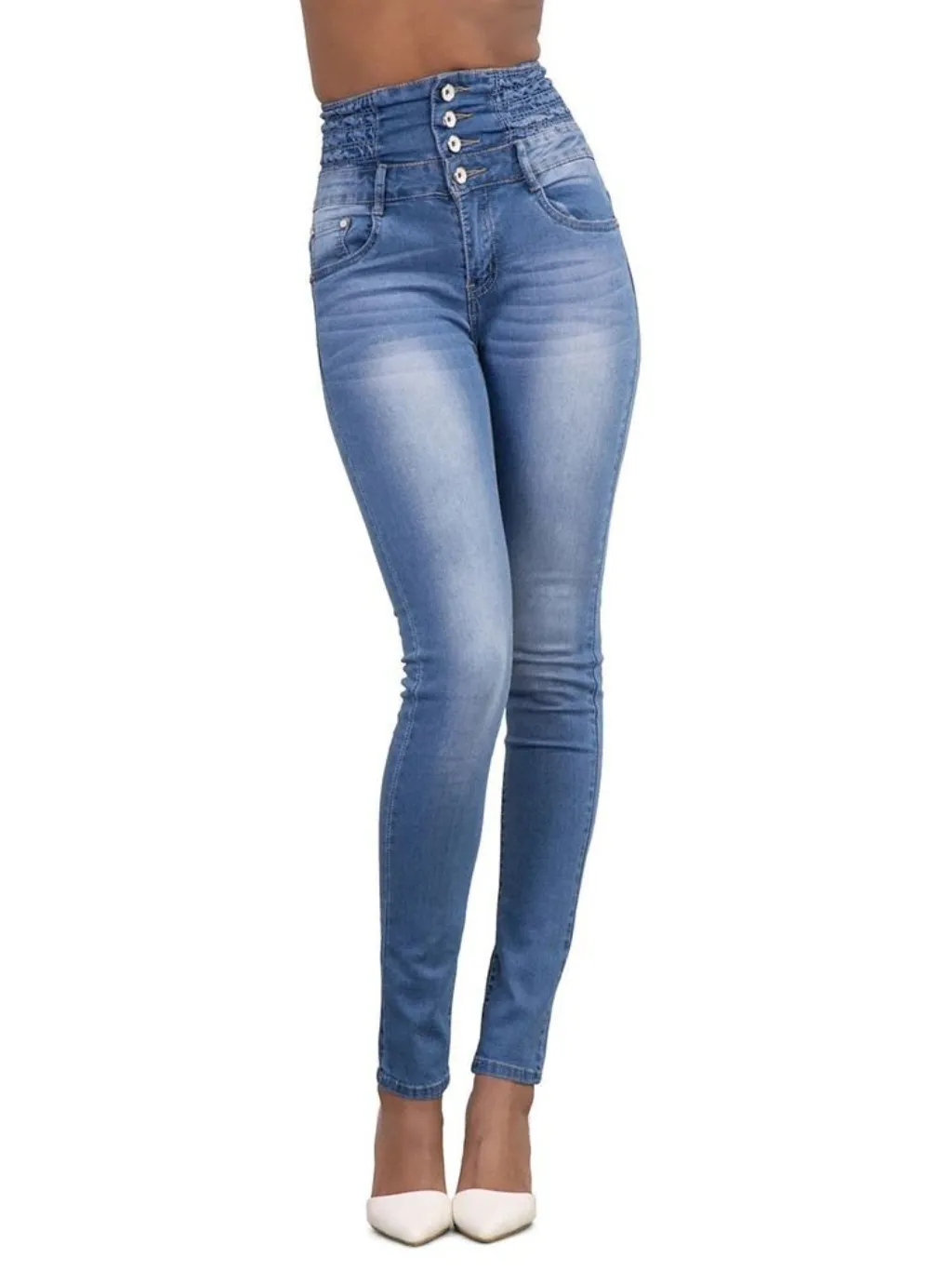 Women's Washed Ultra High-Waisted Skinny Jeans — a pair designed to be worn everywhere