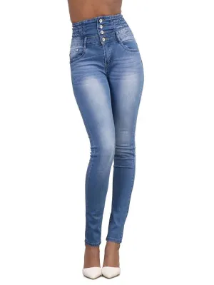 Women's Washed Ultra High-Waisted Skinny Jeans — view 2