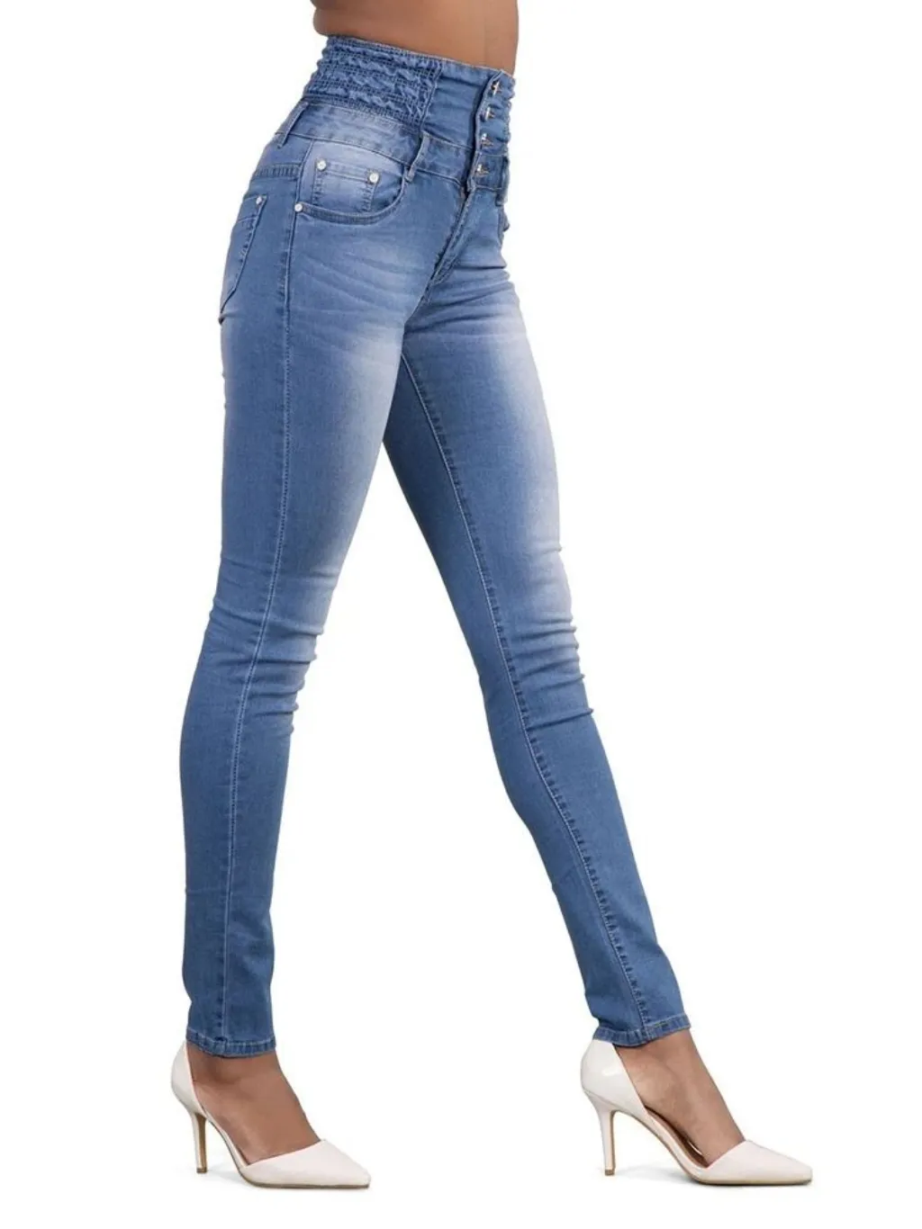 Women's Washed Ultra High-Waisted Skinny Jeans — endless ways to style it