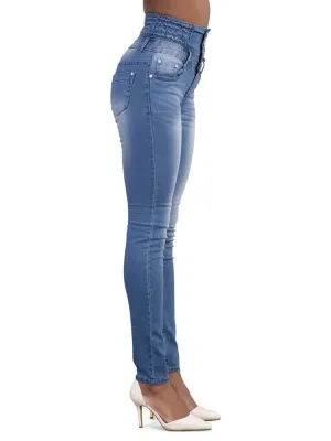 Women's Washed Ultra High-Waisted Skinny Jeans — view 5