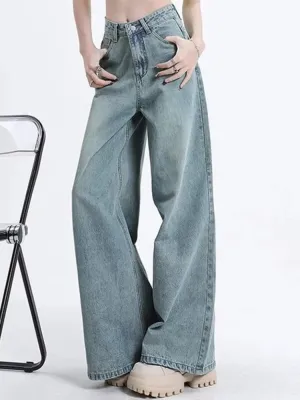 Women's Washed Ultra Wide-Leg Jeans — view 2