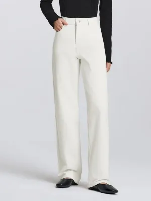 Women's White High-Waisted Regular Fit Jeans — view 2
