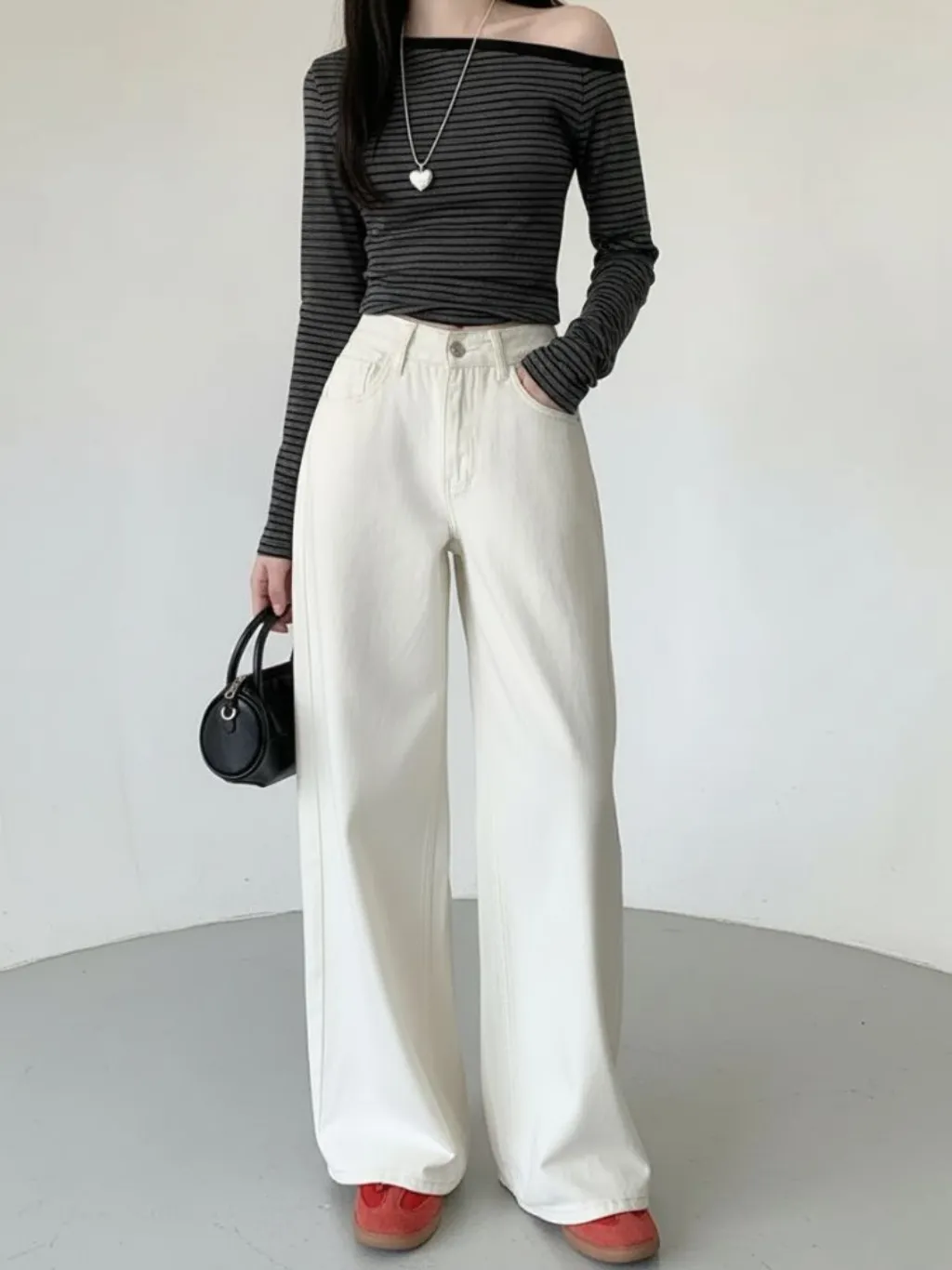 Women's White High-Waisted Wide-Leg Jeans — a pair designed to be worn everywhere