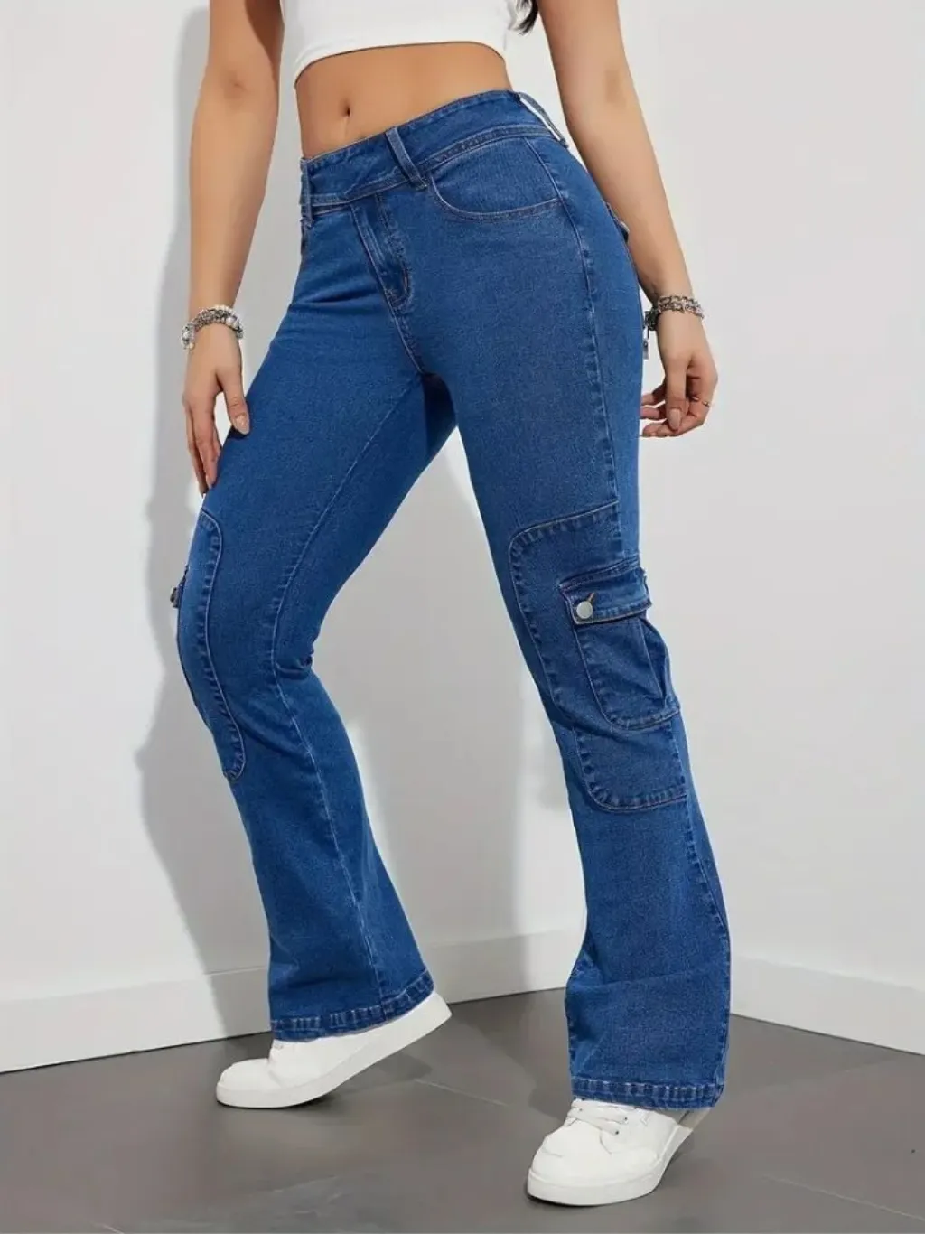 Women's Y2K Vintage Jeans with Utility Pockets — a pair designed to be worn everywhere