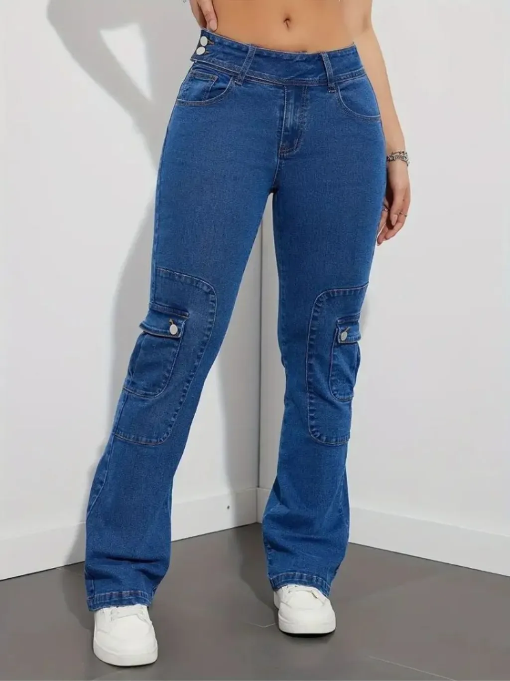 Women's Y2K Vintage Jeans with Utility Pockets — quality denim, made to last